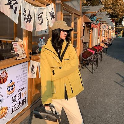 Autumn Winter Thicken Warm Parka Women Casual Sweety Solid Color Big Pocket Loose Hooded Coat Jackets Outwear