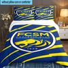 3PCS Fcsm Football Club Emblem Bedding set,Ideal for1pc Duvet Cover And 2pcs Pillowcases Perfect for Christmas gift,Ideal for Bedroom, Dormitory