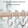 S-Shaped No-Drill Kitchen & Bathroom Hook - Plastic White Cabinet Hanger