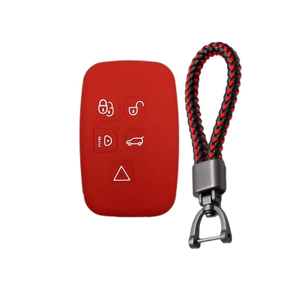 silicone car key case holder shell soft remote cover protector for Land Rover Range Rover Sport Discovery 3 4 Elander 2 Evoque