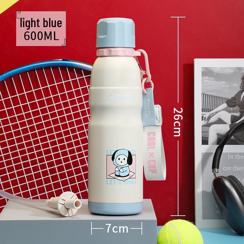 DKADI 316L Stainless Steel Insulated Straw Water Bottle