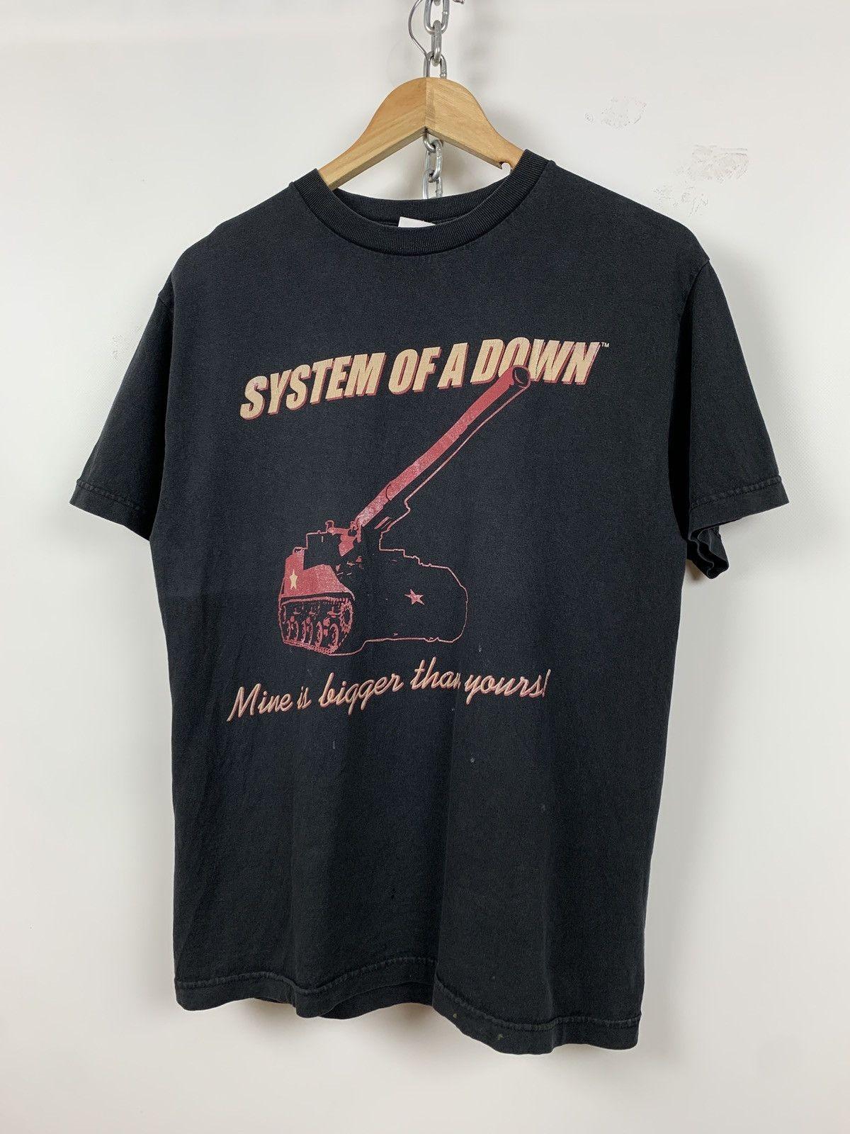 Vintage System Of A Down Mine Is Bigger Than Yours Size M Unisex T-Shirt XXXL