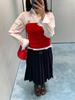 Affordable Age-Reducing Sweet Cool Academy Style Navy Blue Pleated Skirt - 1331 Early Autumn Edition