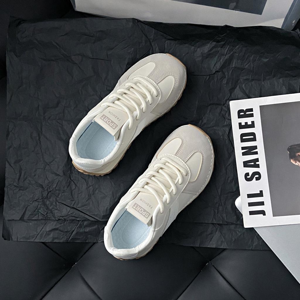 Beige retro versatile platform casual Forrest Gump shoes women's 2025 new summer height increase lightweight sports dad shoes