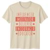 Influencer Motivator Believer Encourager Educator TShirt Teacher Svg Education