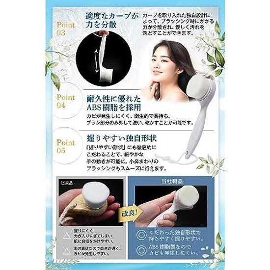 Cleansing Brush Developed collaboration beauty professionals (Unique design easy grip cleaning / Made ABS resin prevent mold growth) Pore care Nose