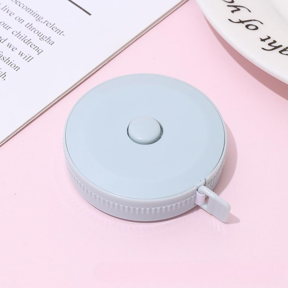 1PC 1.5m Small Tape Measure Portable Student Soft Leather Three Measurement Clothes Automatic Recycling