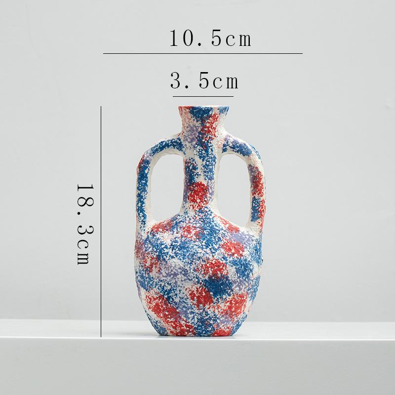 Creative Ceramic Vase for Dry Flowers Floral Decor Living Room Entryway Hotel Art Piece