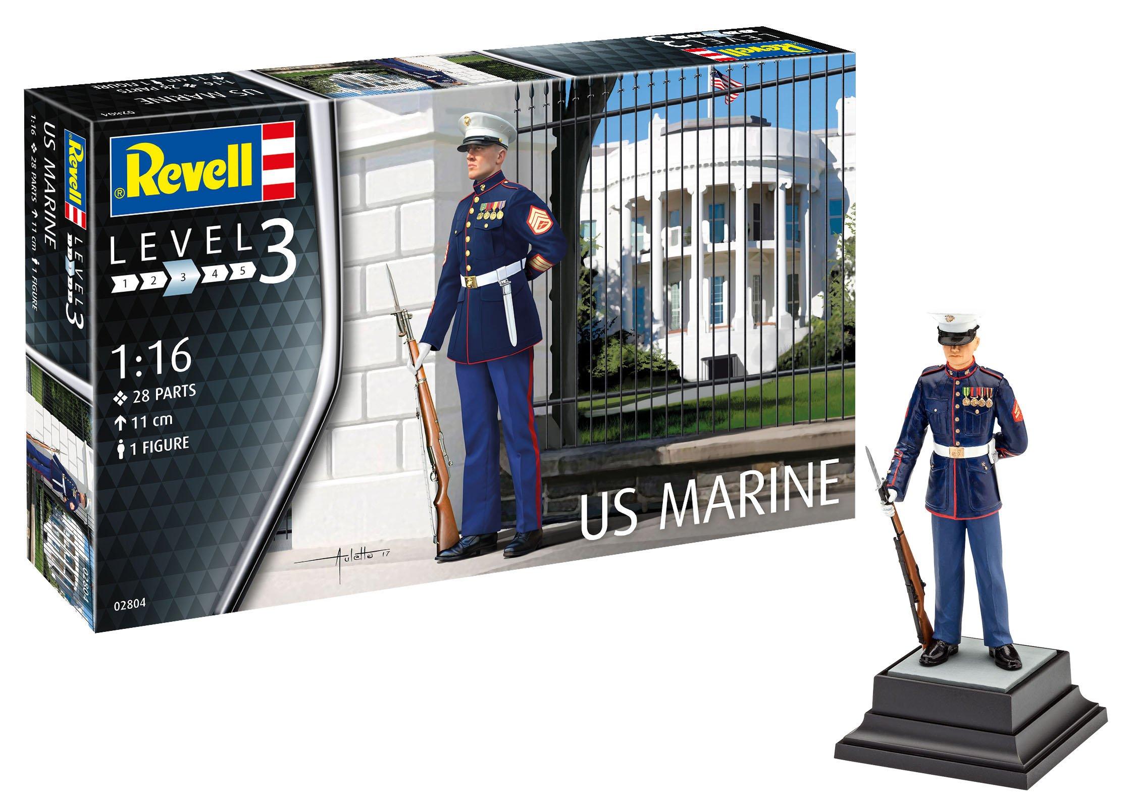 

German Level American Marine Sergeant Plastic Model 02804 1/16