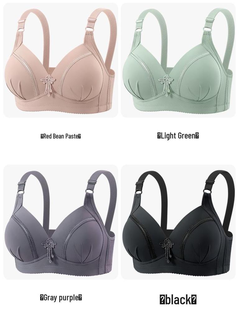 Wirefree Plus Size Anti-Sagging Support Bra for Mature Women
