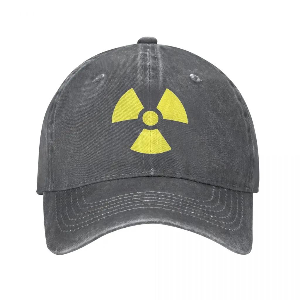 Test Radioactive Unisex Baseball Caps Distressed Cotton Hats Cap Casual Outdoor Activities Headwear