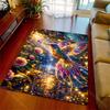 1PC Gemstone hummingbird with butterfly Carpet for Living Room Bedroom Sofa Home Decor Rus Non-slip Floor Mat Luxury Gift