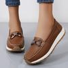 Women's Brown Loafers Blue Leather Driving Moccasins Black Casual Slip On Beige Plus Size Business Office Walking Shoes