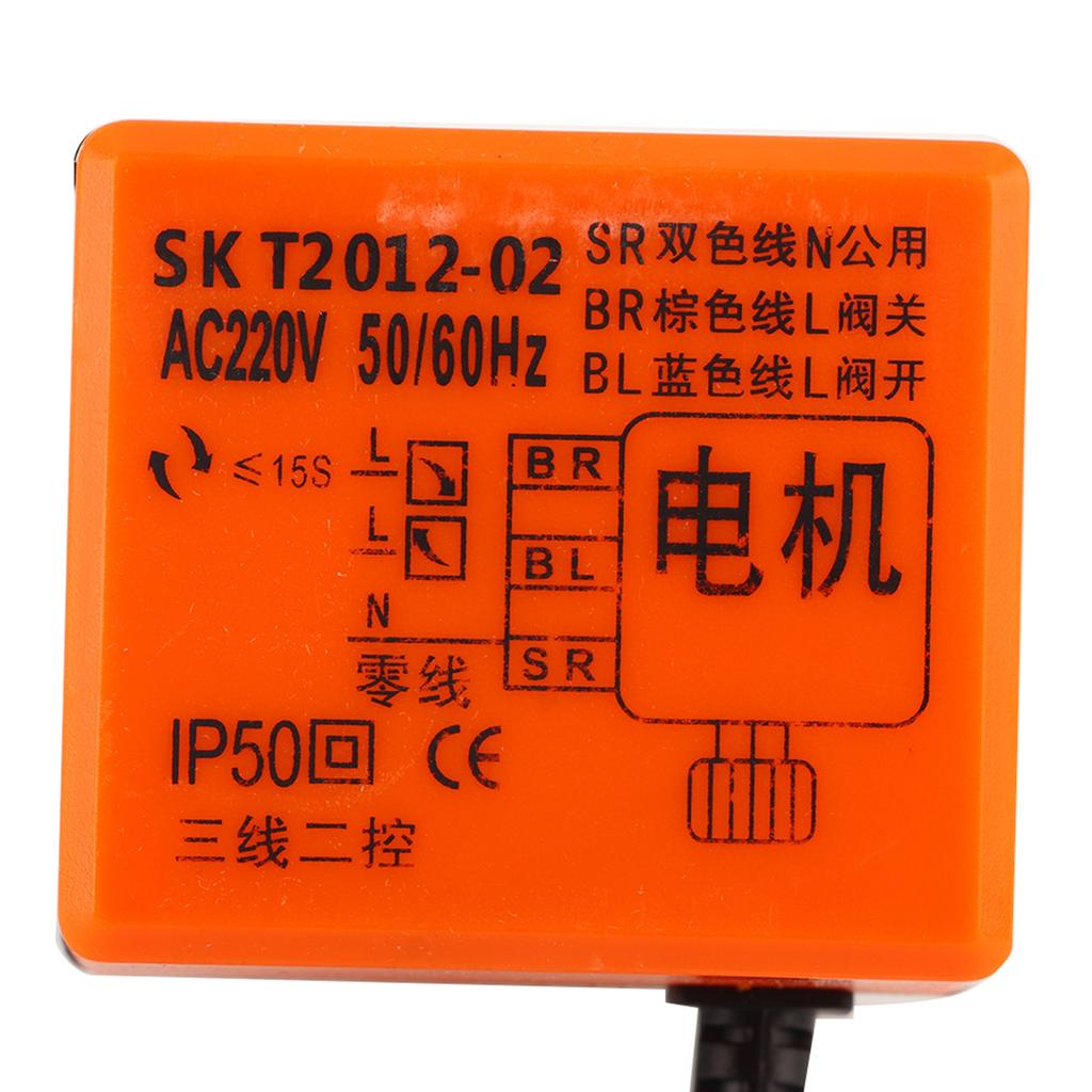 AC 220V Gemotoriseerde   Klep G3/4 Inch DN20 2-weg Messing Gemotoriseerde Agitator Geluidsarme   Klep voor   Airconditioner Leidingen met Draad