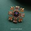 Colorful Baroque Pearl Gem Enamel Brooch Pin
