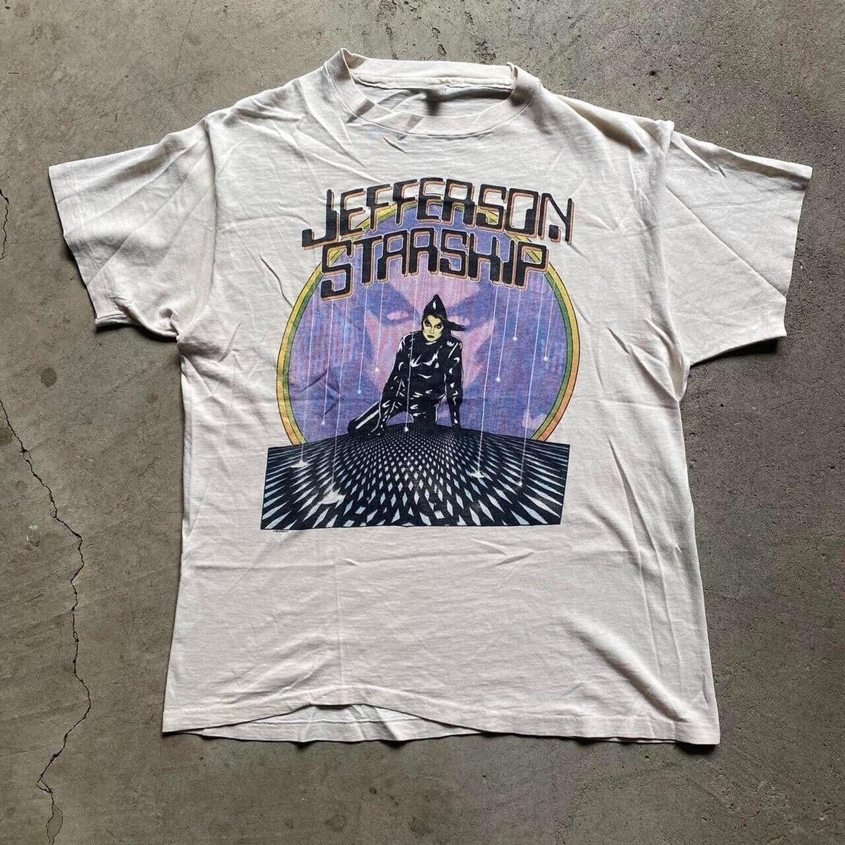 Vintage 80s Jefferson Starship Modern Times Tour T-Shirt SA228 FREE SHIPPING XXXXL