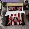 Set Biancheria da Letto Sheffield United Football 3 Pezzi Morbido Set Copripiumino con Federe Set Decorazione Camera da Letto per la Casa
