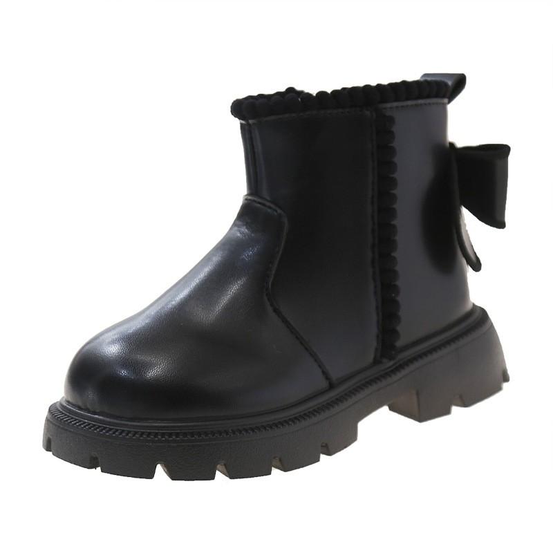 Girls Winter Boots Soft Sole Princess Martin Mid-Calf Style Fleece Lined Kids 4-16 Years
