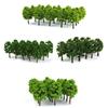 12pcs 50mm Model Trees Micro-Landscape Decor Scale Architectural Model Train Layout Tree Building DIY Ature Toys Decoration