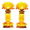 Lâmpada de Lótus LED para Oferendas ao Deus da Riqueza, Guanyin, Buda e Imortais Taoístas - Luz Dharma Eterna para o Lar
