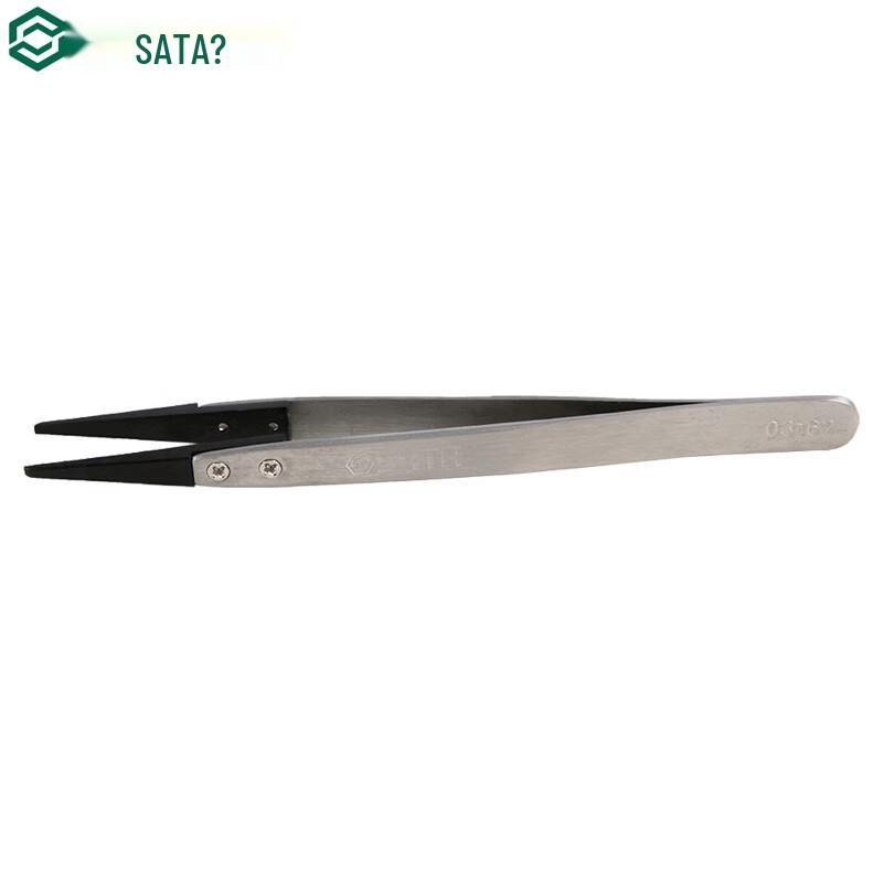 SATA Anti-static Wide-Tip Tweezers 130MM