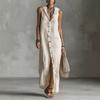 New Arrival Women's Sleeveless Long Maxi Dress, Summer Casual Dress for Women European American Style