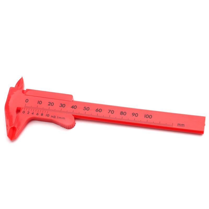 Mini Plastic Wenge-Walnut Bracelet Measuring Caliper for Students