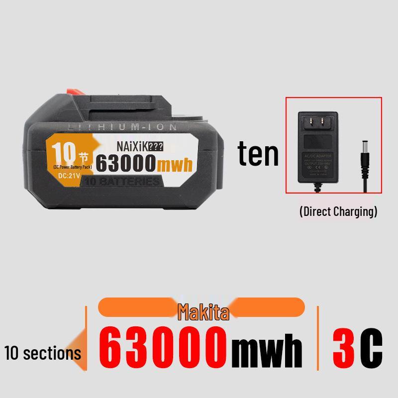 21V Electric Wrench Battery Compatible with Dayi Makita-Style Tools, Angle Grinder, Chainsaw, Lithium Battery