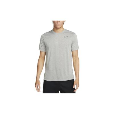 Solid Logo Print Crew Neck Short Sleeve T-Shirt Men Tops Gray DX0990-063