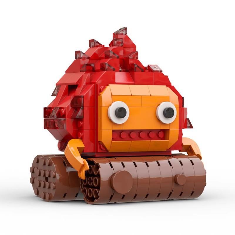 Building Block Compatible, Mobile Castle, Fire Demon, Hayao Miyazaki Cassifa, Cartoon Model Creative