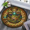 Frogs Forest Journey Round Area Rug Under Office Chairs Bedroom Living Room Home Decor