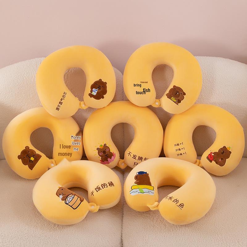 U-Shaped Memory Foam Nap Pillow Office Sofa Back Cushion Cute Ornament 30x30 cm 1290₽