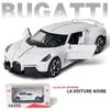 1:32 Modellautos von Bugatti La Voiture Noire, Spielzeug zum Zurückziehen aus Zinklegierung mit Ton und Licht für Kinder, Jungen und Mädchen, Fahrzeugsammlung, Nachbildung von maßstabsgetreuen Automodellen