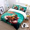Pool Relaxation Beaver Set Soft Comfortable Duvet Cover Bedding Set Included 1*Duvet Cover & 2*Pillowcases, Gift