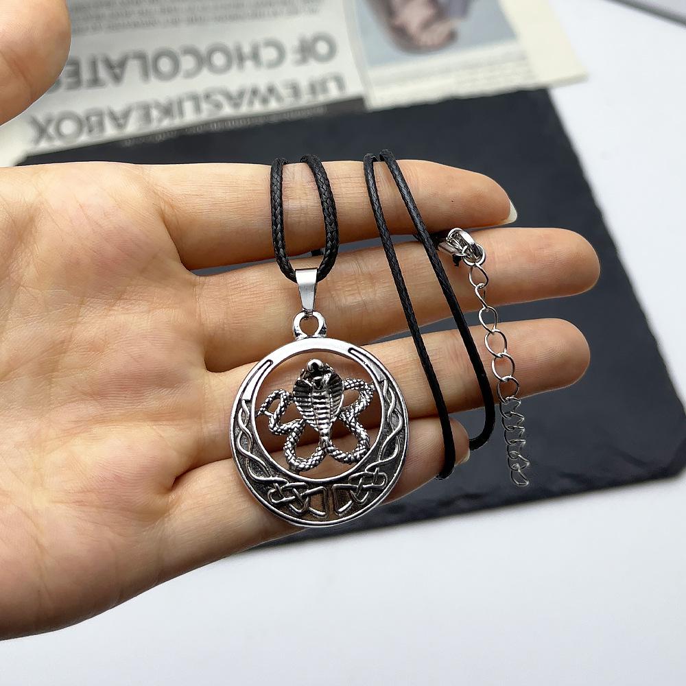 Retro Snake Pendant Necklace - Hip Hop Stainless Steel Long Sweater Chain