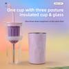 650ML Cooling Storage Glass Large Capacity Thermal Cup Fashion Insulated Cup  Drinkware