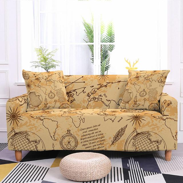 

Paris Lattice Tower Sofa Cover Elastic Slipcover Vintage Design For Big Living Room Sofas 90x140cm
