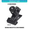 High Strength Adjustable Clamp Holder For Cameras Smartphones And Lights Featuring 360 Rotation And to 42mm Grip