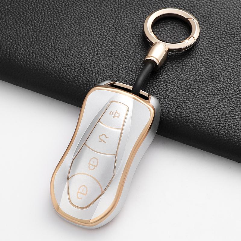 Soft Tpu Car Key Case Cover Shell Fob For Geely Azkarra Tugella Fy11 Atlas Pro New Emgrand Gs X6 Suv Ec7 Accessories