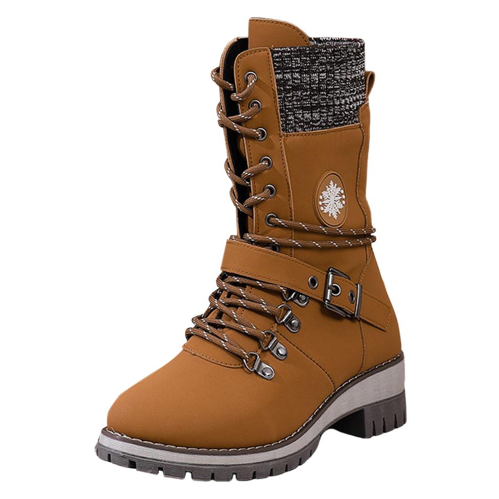 Large Size Fashionable Women's Shoes Winter Ladies High Top Boots With Belt Woolen Suede Boots for Women Knee High Wide Calf