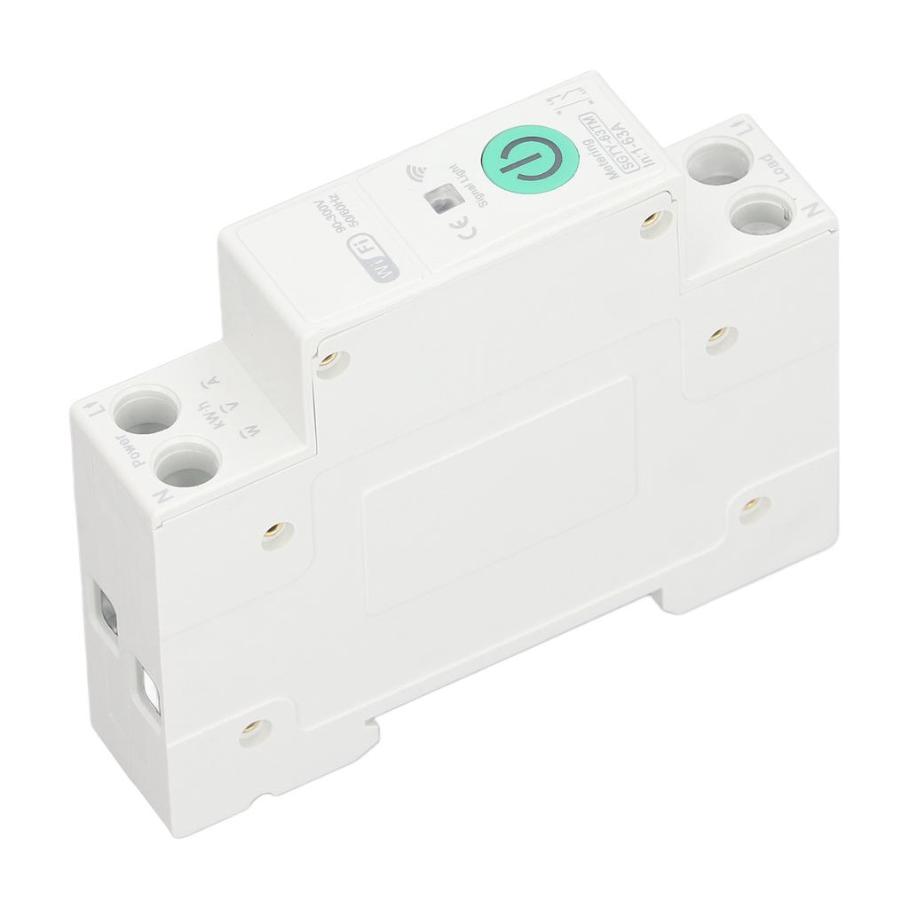 WIFI Metering Circuit Breaker APP Voice Control Power Consumption Monitoring Smart Home Switch with