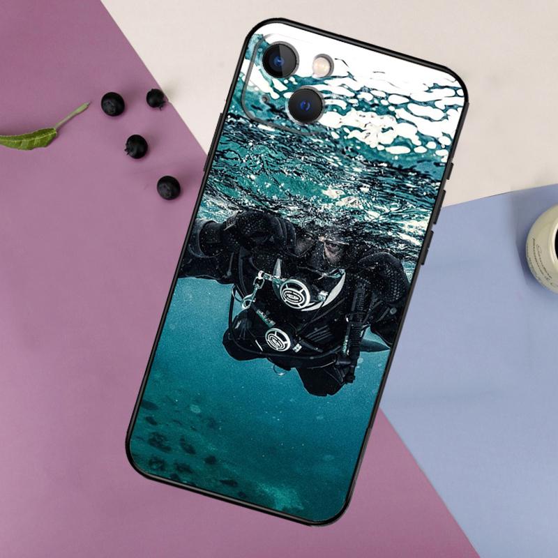 

Scuba Diver Diving Case For iPhone 14 13 11 12 16 15 Pro Max 12 13 Mini X XR XS MAX 7 8 14 16 15 Plus Back Cover iPhone 13 Pro