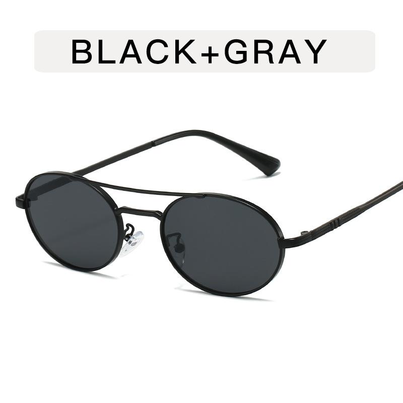 Vintage Style Women Sunglasses Oval Shape Double Bridge Sun Glasses for Men Driving Hiking Female Sunglasses