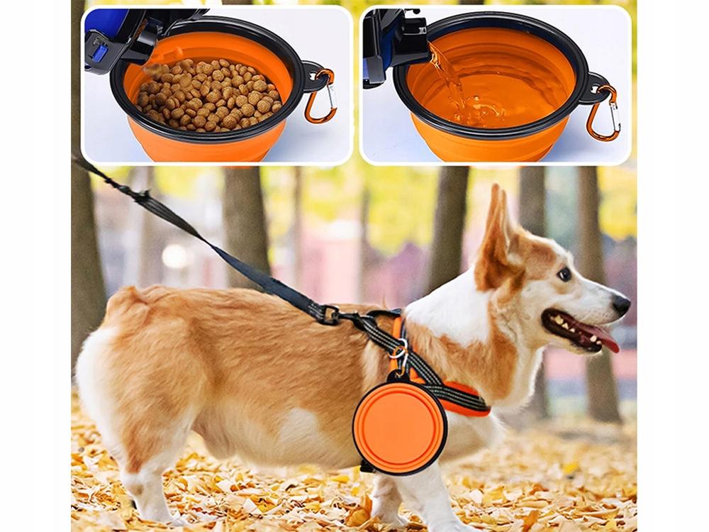 Foldable Dog Bowl Orange (200) Gab_A