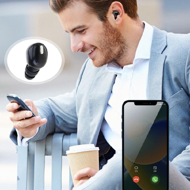 Wireless Earbud, Single Mini BT5.2 Earphone Low Profiled for Discreet Listenings Wide Compatible for Devices