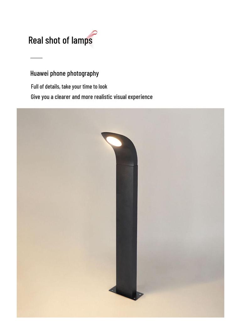 Outdoor Waterproof Solar Aluminum Lawn Lights for Gardens, Parks, and Courtyards