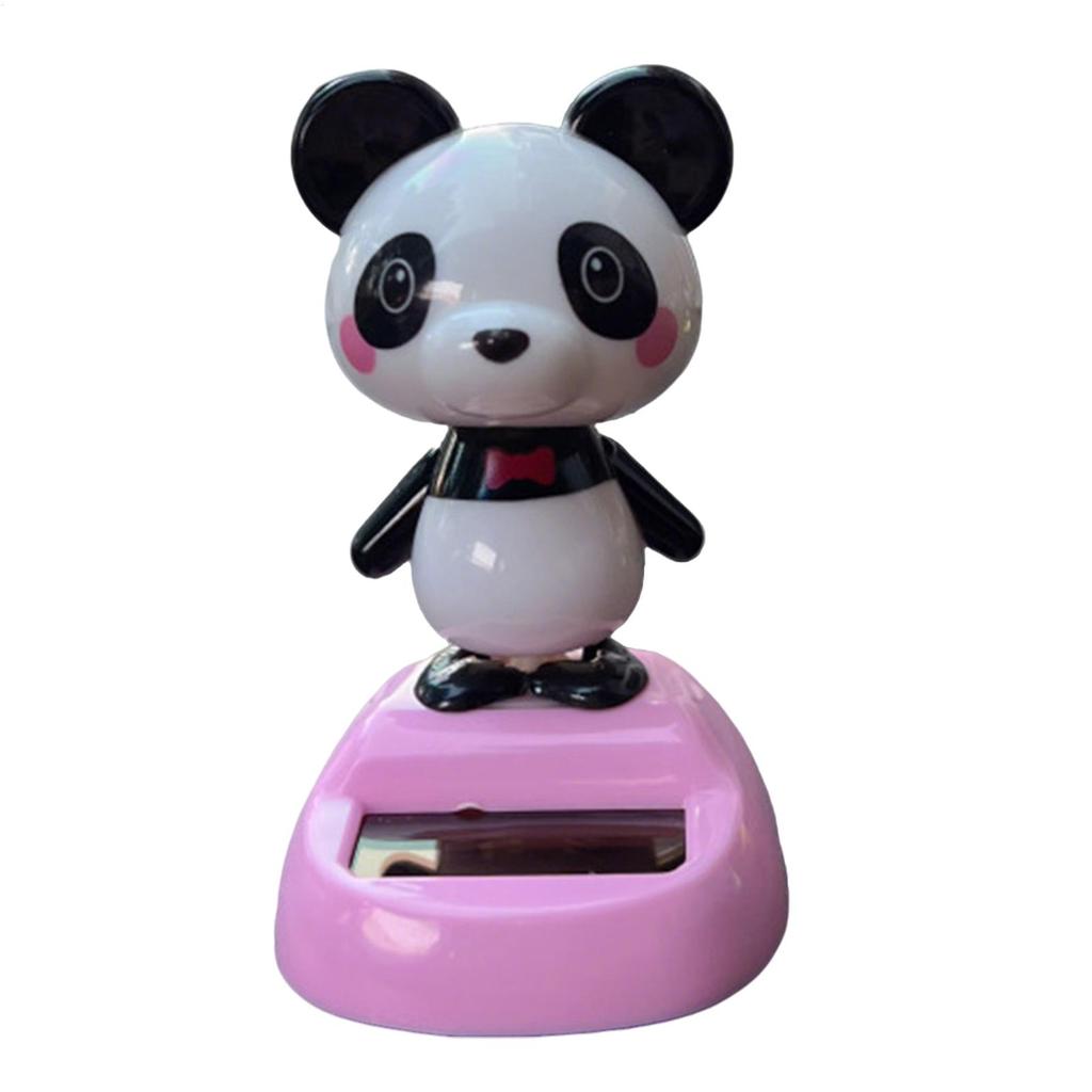 Decorazioni per Cruscotto Auto Figure di Panda che Oscillano al Sole Decorazioni Carine per Cruscotto Auto Cartoon Creativo Interni Auto Automobilistico