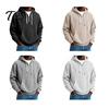 Fashionable Party Wear for Men Hooded Sweatshirt, Quarter Zipper Long Sleeve Pullover Hoodie, Warm Layering Tops Winter Corduroy Sweatshirt