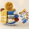 5 Pair/Set Autumn and Winter Children Boys Girls BabyThickened Warm Socks Cute Leisure Sports Socks 3 To12 Years Kids