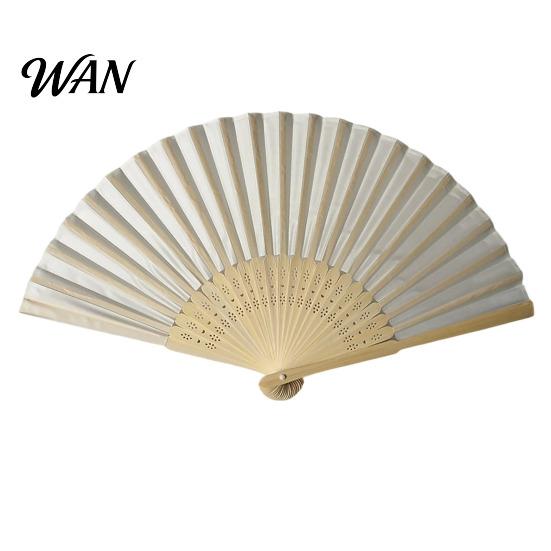 Lightweight Bamboo Fan Chinese Style Silk Folding Fan, Ribs Decorative Handheld Summer Cooling Portable Party Favors for Men Women Wooden